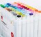 KINGART® PRO Double-Ended Alcohol Markers, 60 Colors, Fine & Chisel Tip